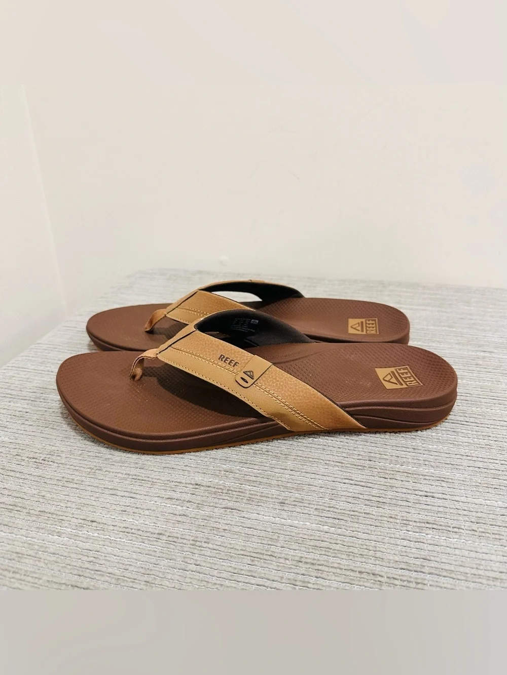 REEF Cushion Spring 2.0 Men's Flip Flop Sandals Bronze Brown Size 13